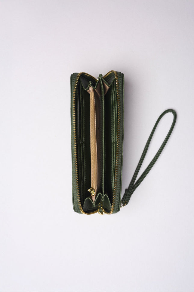 Cartera Barcelona Bifold grande con cierre zip around