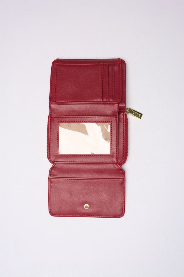 Cartera Lisboa chica tres divisiones para tarjetas